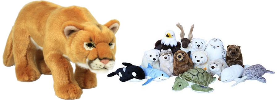 Some of the available plushes